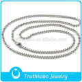TKB-JN0090 Exquisite hochwertige Silber reines 316L mit Box Perlen Kette Edelstahl Halskette